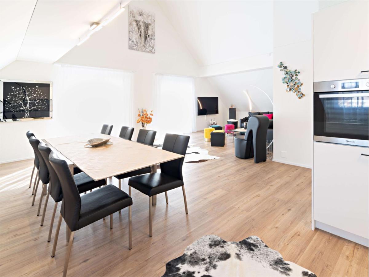 Exklusive 5,5 Zimmer Wohnung Fuer Familien Und Business Eschenz Bagian luar foto